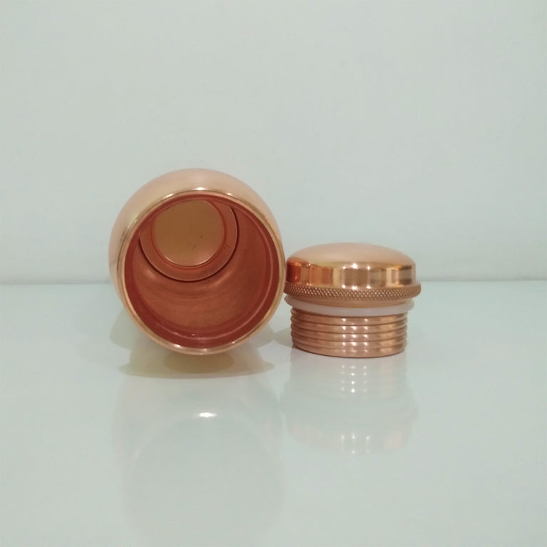 Copper Water Bottle Plain Polished Finish