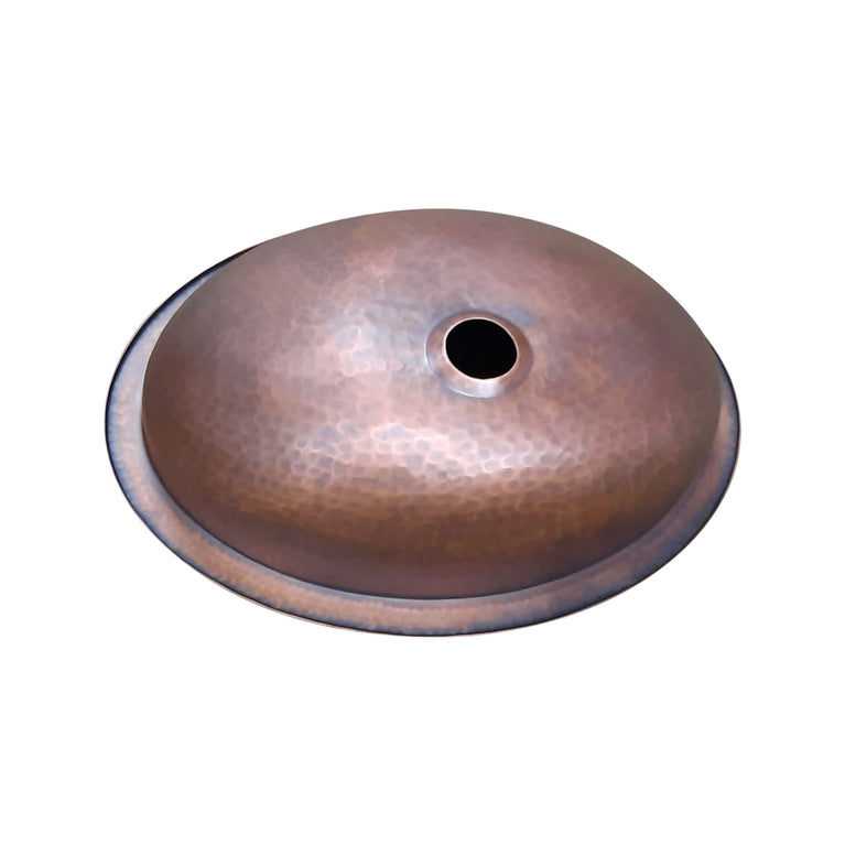 Oval Copper Sink 20 x 15.50 x 6 inch