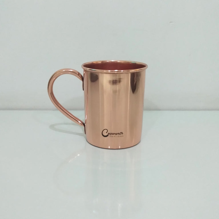 Cylindrical Copper Mugs Plain