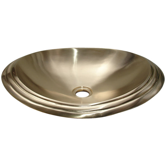 Cast Bronze Sink Oval Shiny Yellow - Coppersmith Creations