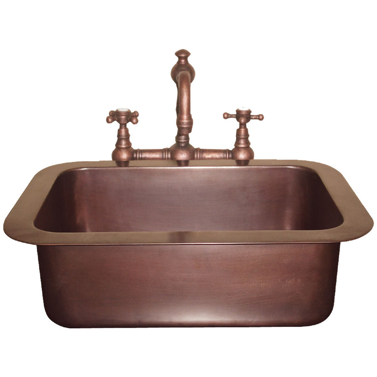 Single Well Drop-In Copper Sink