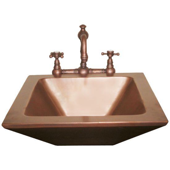 Rectangular Double wall Copper Sink - Coppersmith Creations