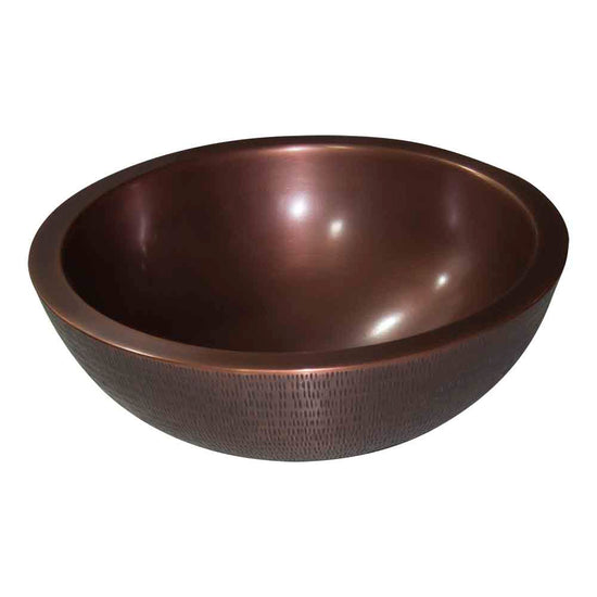 Rice Hammered Copper Sink - Coppersmith Creations