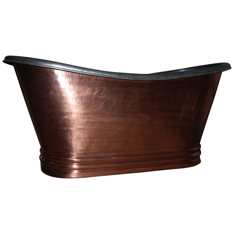 Freestanding Copper Bathtub Nickel Inside