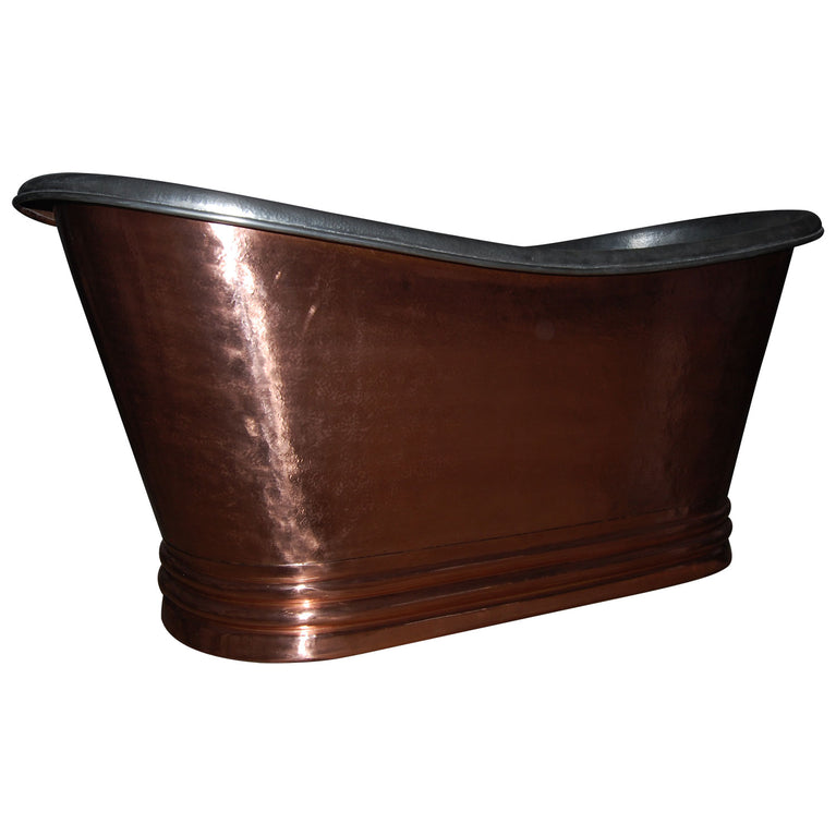 Freestanding Copper Bathtub Nickel Inside