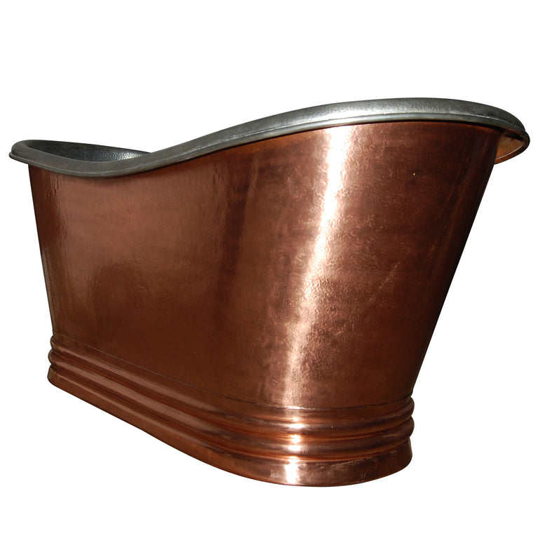 Freestanding Copper Bathtub Nickel Inside