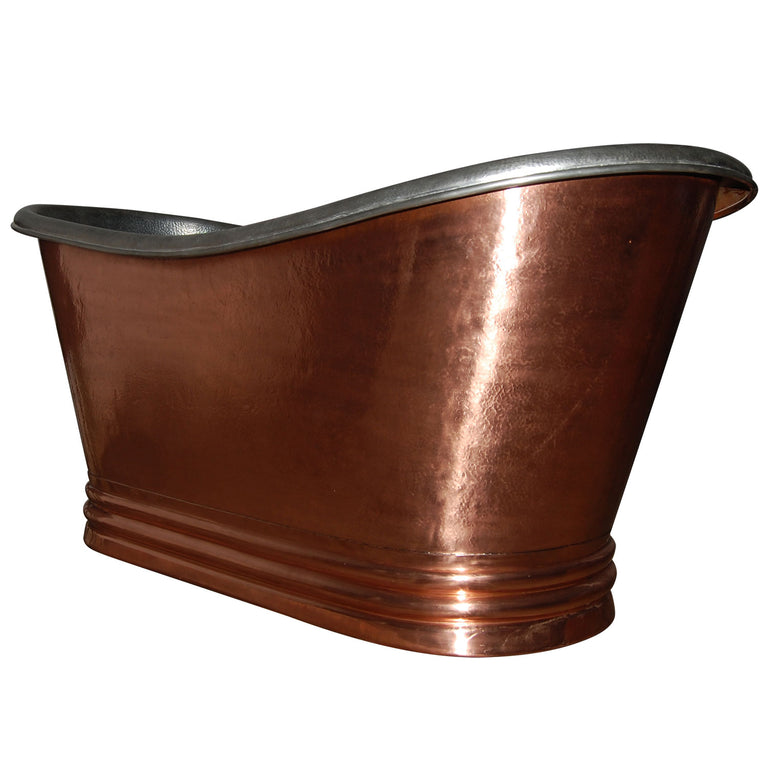 Freestanding Copper Bathtub Nickel Inside