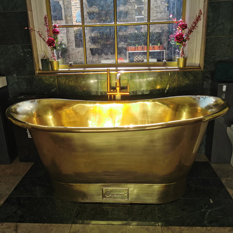 Straight Base Brass Bathtub Full Brass