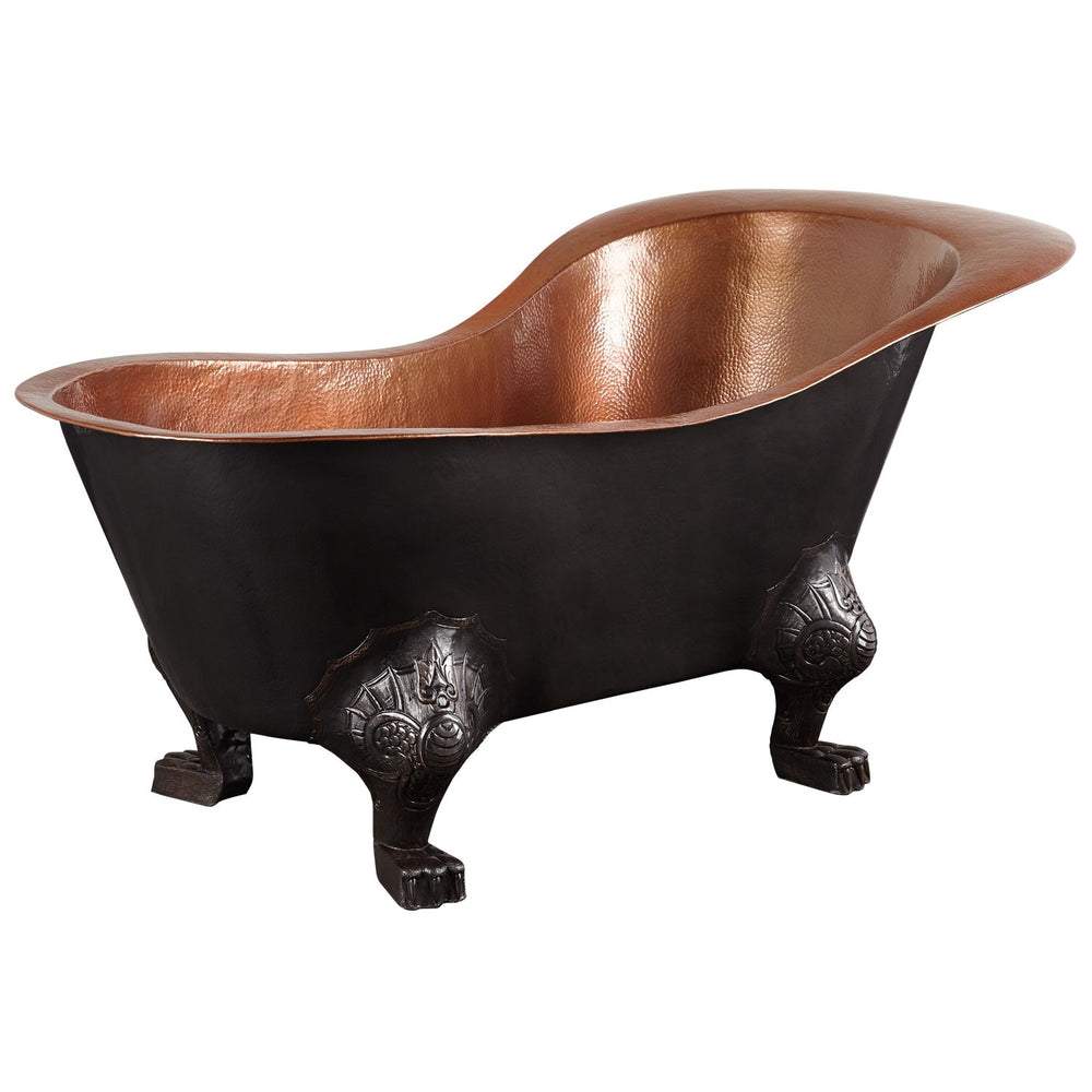 Clawfoot Copper Tub Chinese Style
