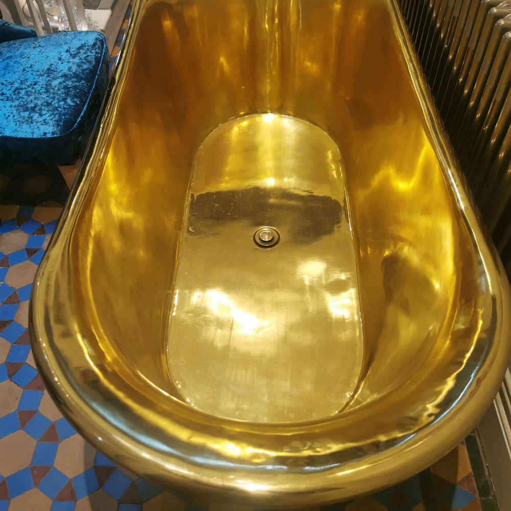 Straight Base Brass Bathtub Full Brass