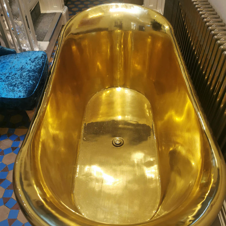 Straight Base Brass Bathtub Full Brass