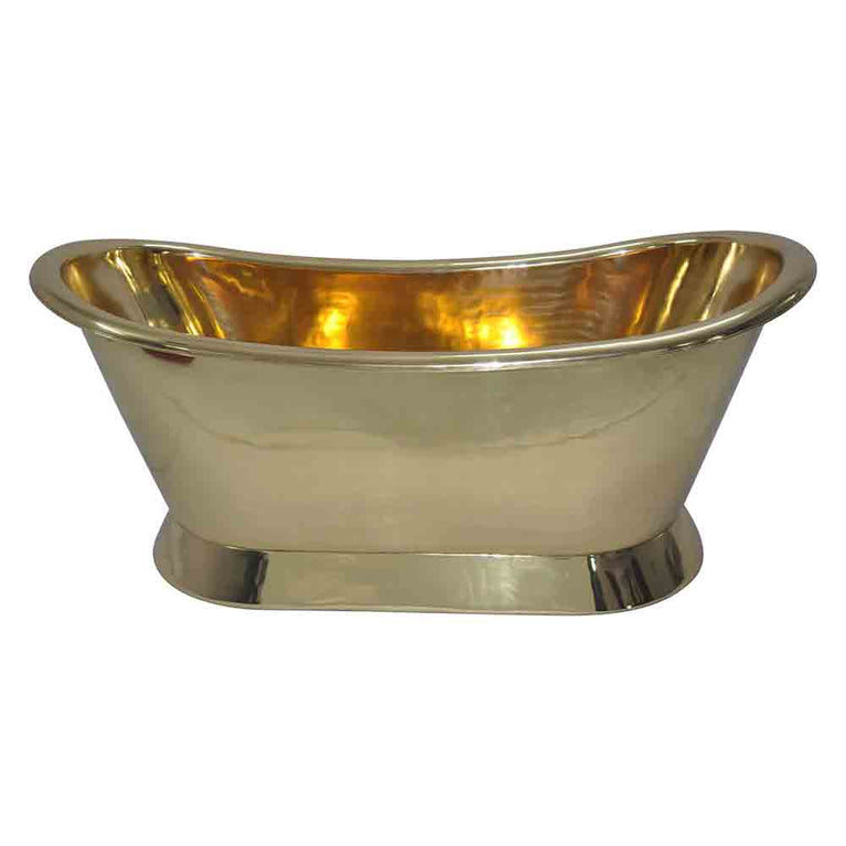 Pedestal Brass Bathtub - Coppersmith Creations