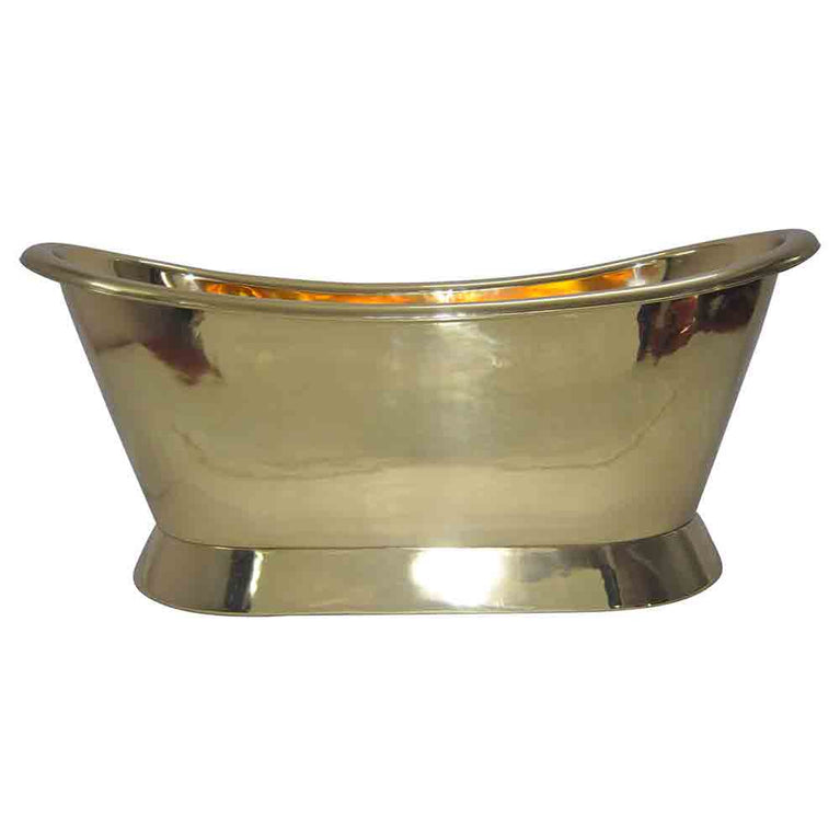 Pedestal Brass Bathtub - Coppersmith Creations