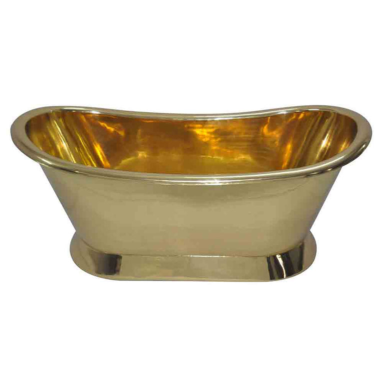 Pedestal Brass Bathtub - Coppersmith Creations