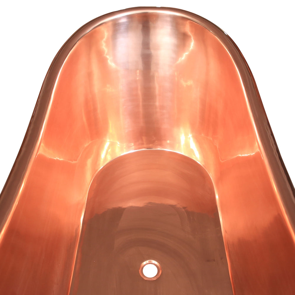 Roll Top Copper Bathtub